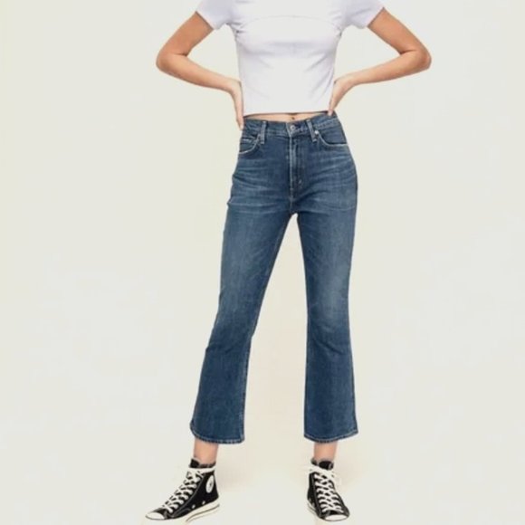 NWT Citizens of Humanity Demy High Rise Cropped Flare Jeans 1761-990